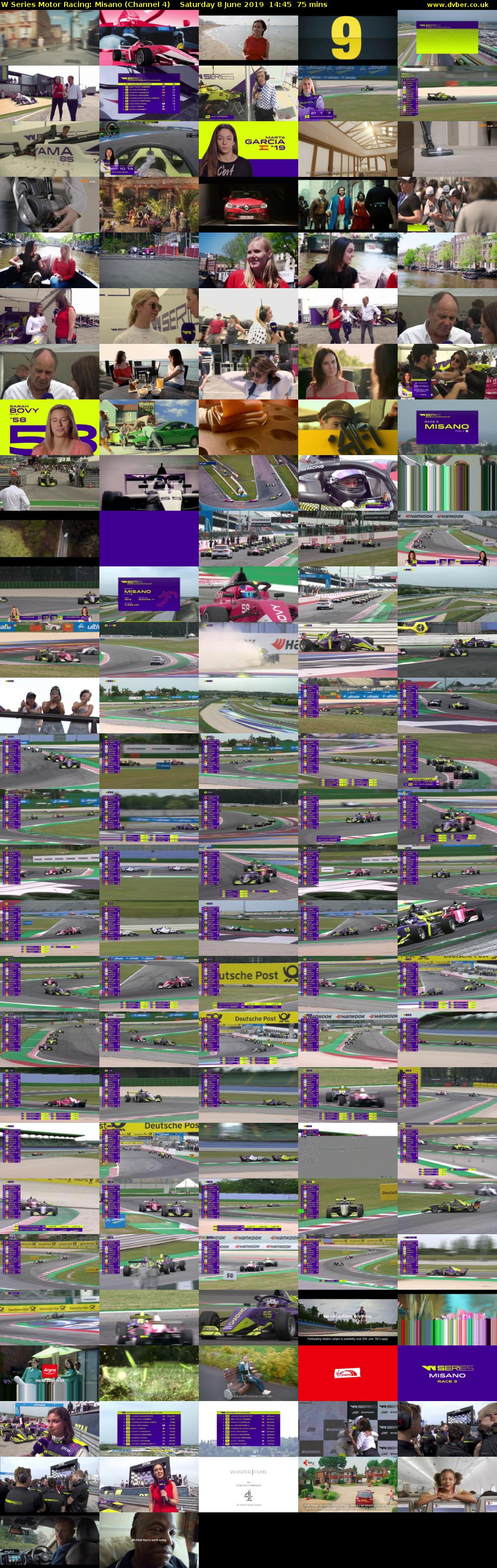 W Series Motor Racing: Misano (Channel 4) Saturday 8 June 2019 14:45 - 16:00