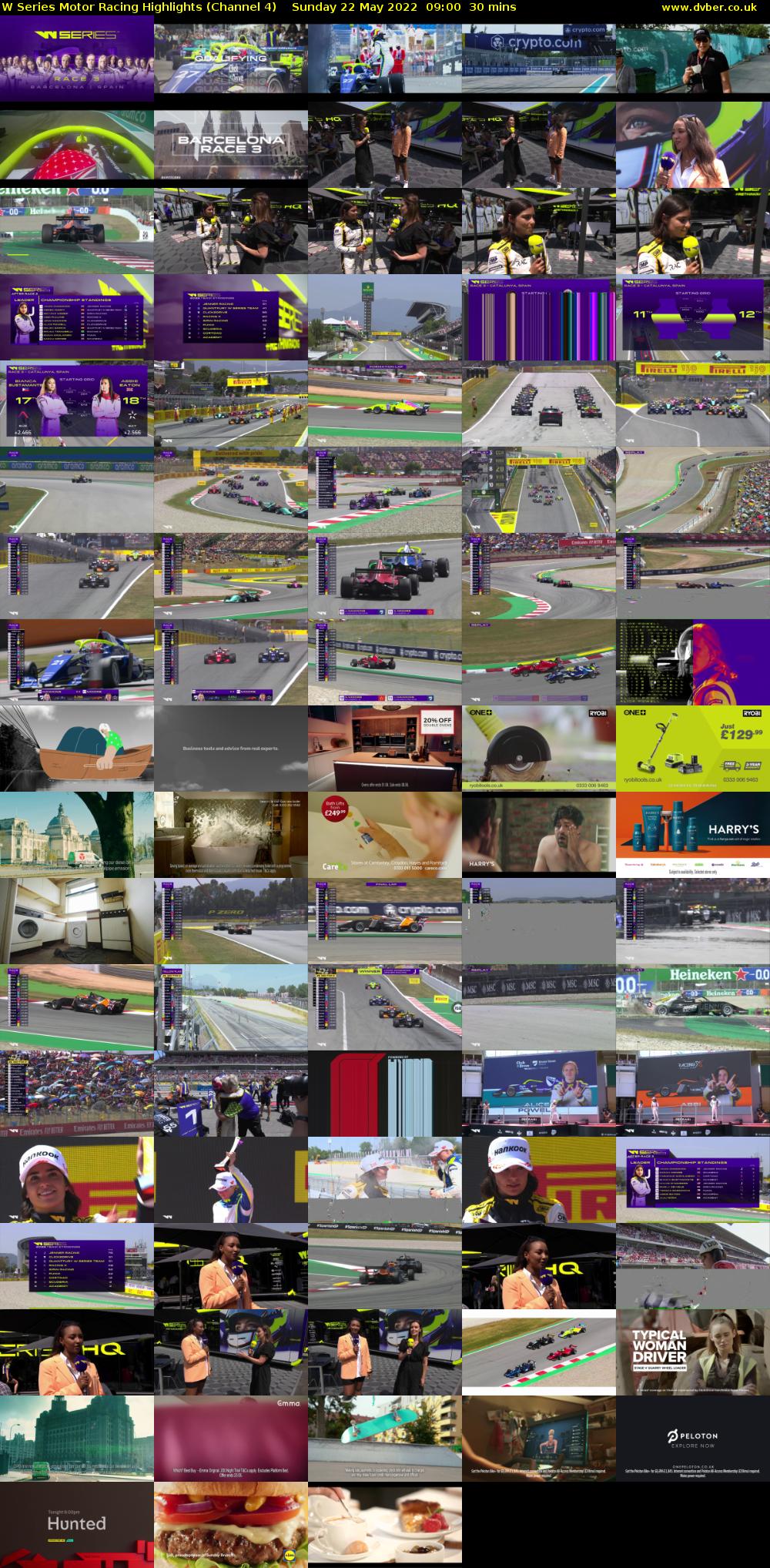 W Series Motor Racing Highlights (Channel 4) Sunday 22 May 2022 09:00 - 09:30