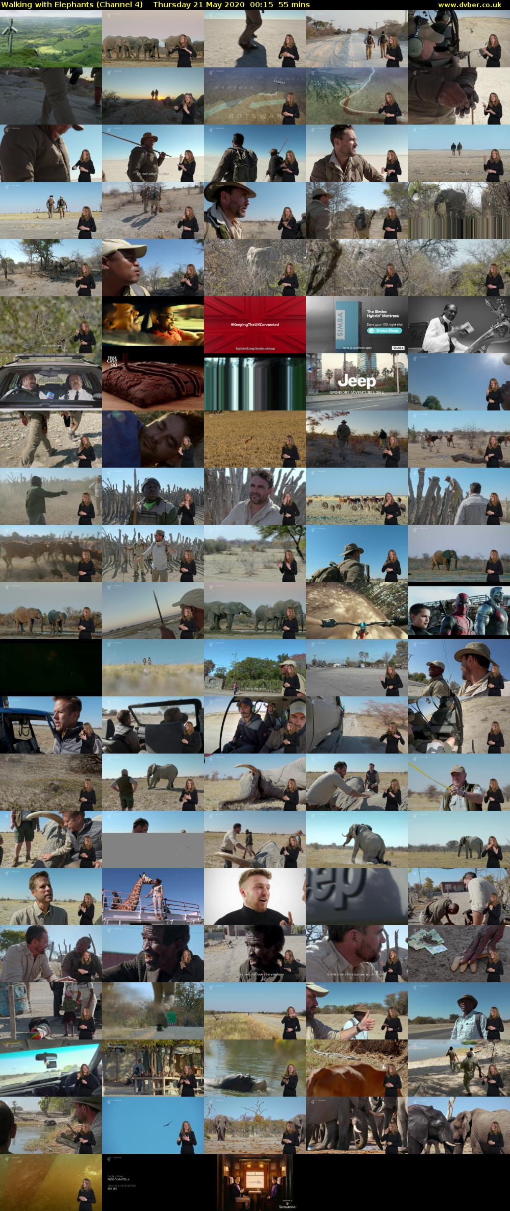 Walking with Elephants (Channel 4) Thursday 21 May 2020 00:15 - 01:10