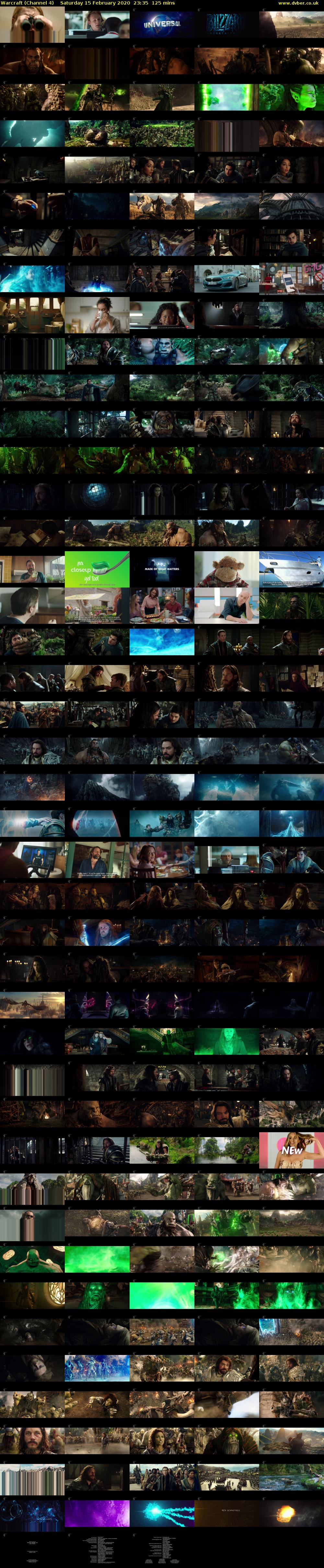 Warcraft (Channel 4) Saturday 15 February 2020 23:35 - 01:40