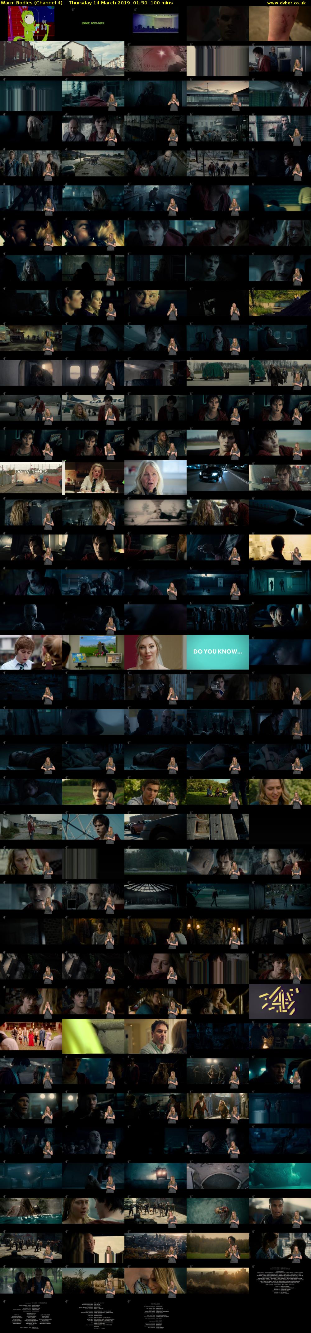 Warm Bodies (Channel 4) Thursday 14 March 2019 01:50 - 03:30