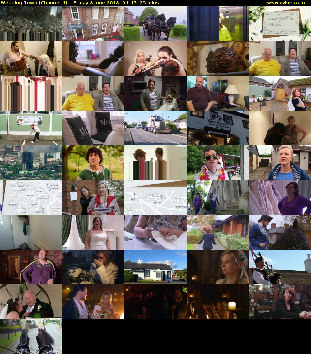 Wedding Town (Channel 4) Friday 8 June 2018 04:45 - 05:10