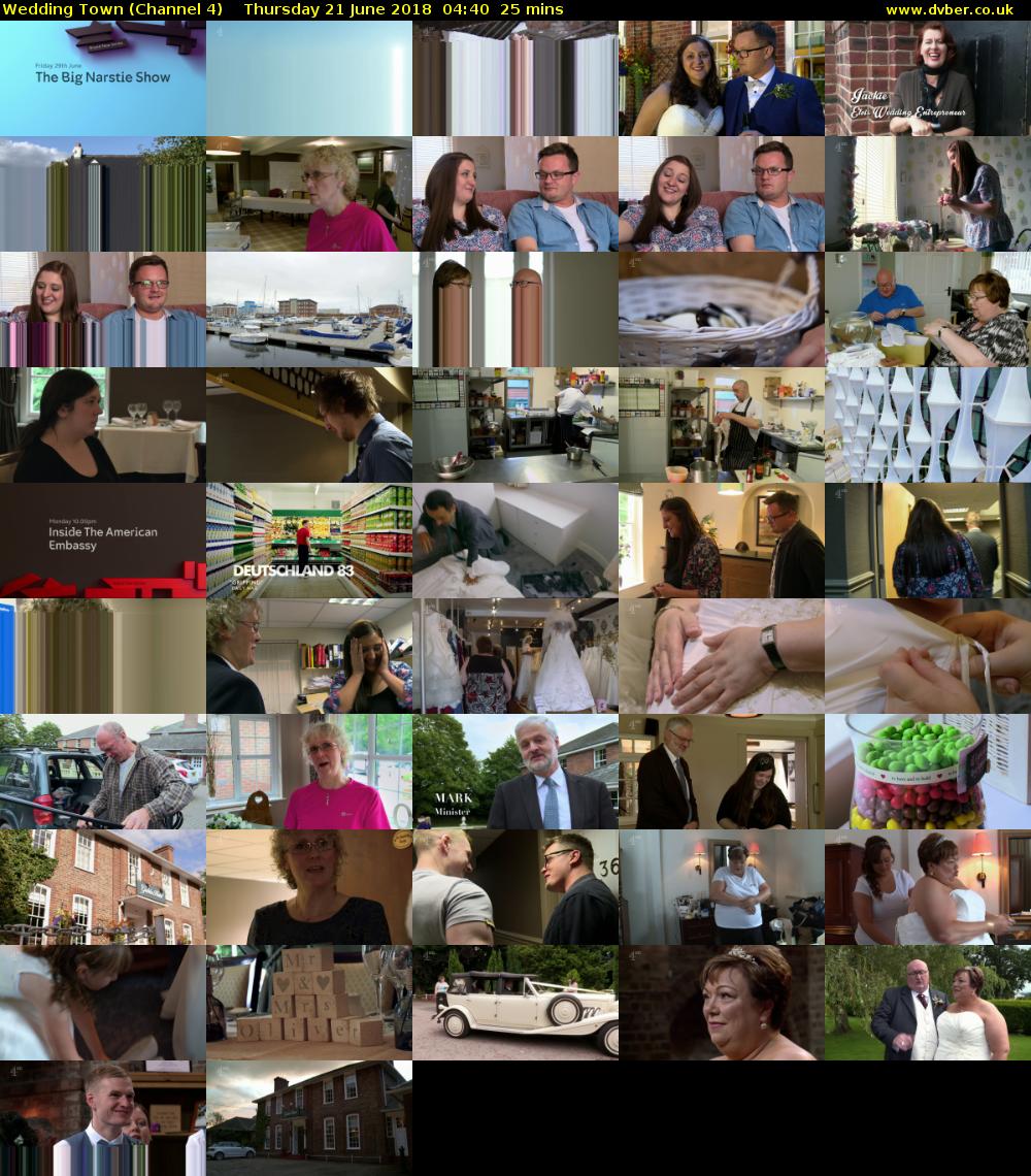 Wedding Town (Channel 4) Thursday 21 June 2018 04:40 - 05:05