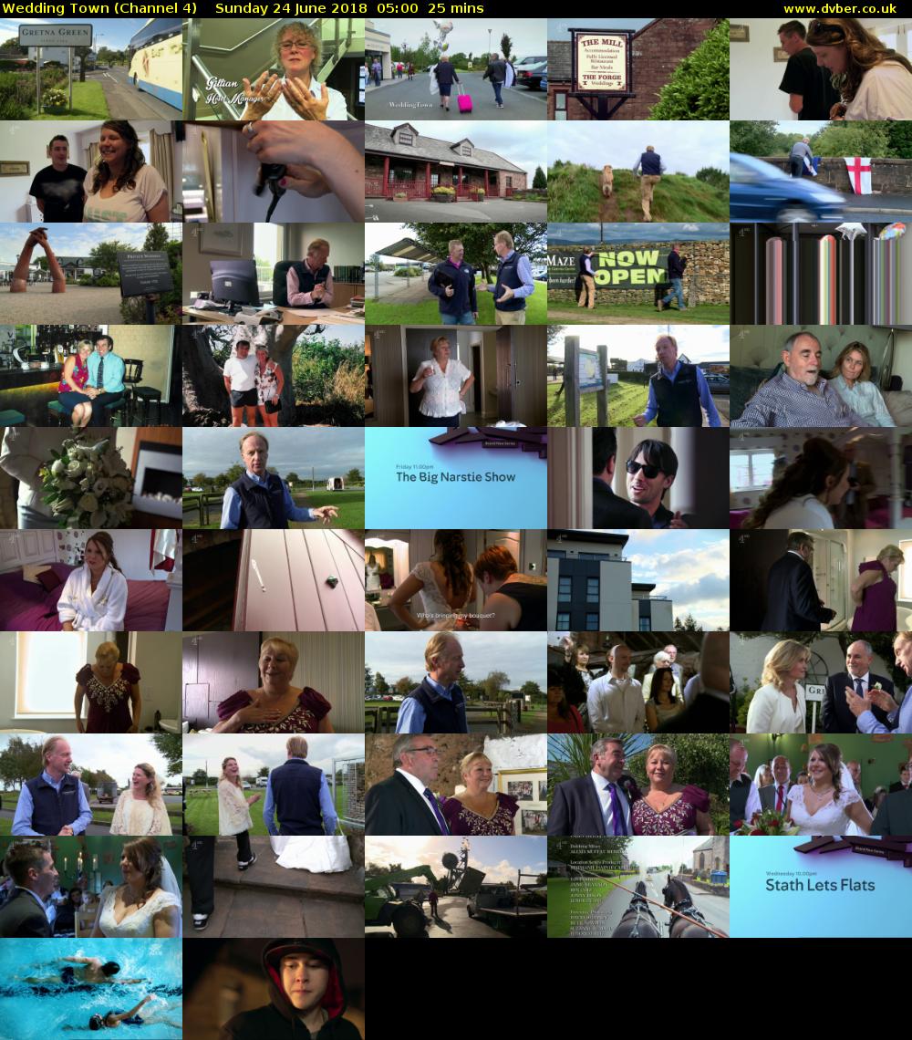 Wedding Town (Channel 4) Sunday 24 June 2018 05:00 - 05:25