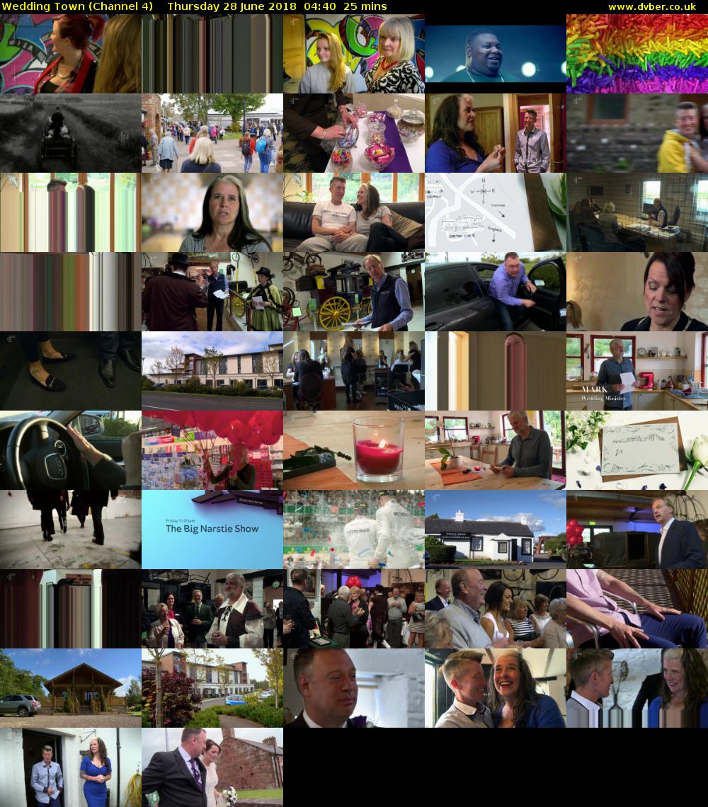 Wedding Town (Channel 4) Thursday 28 June 2018 04:40 - 05:05