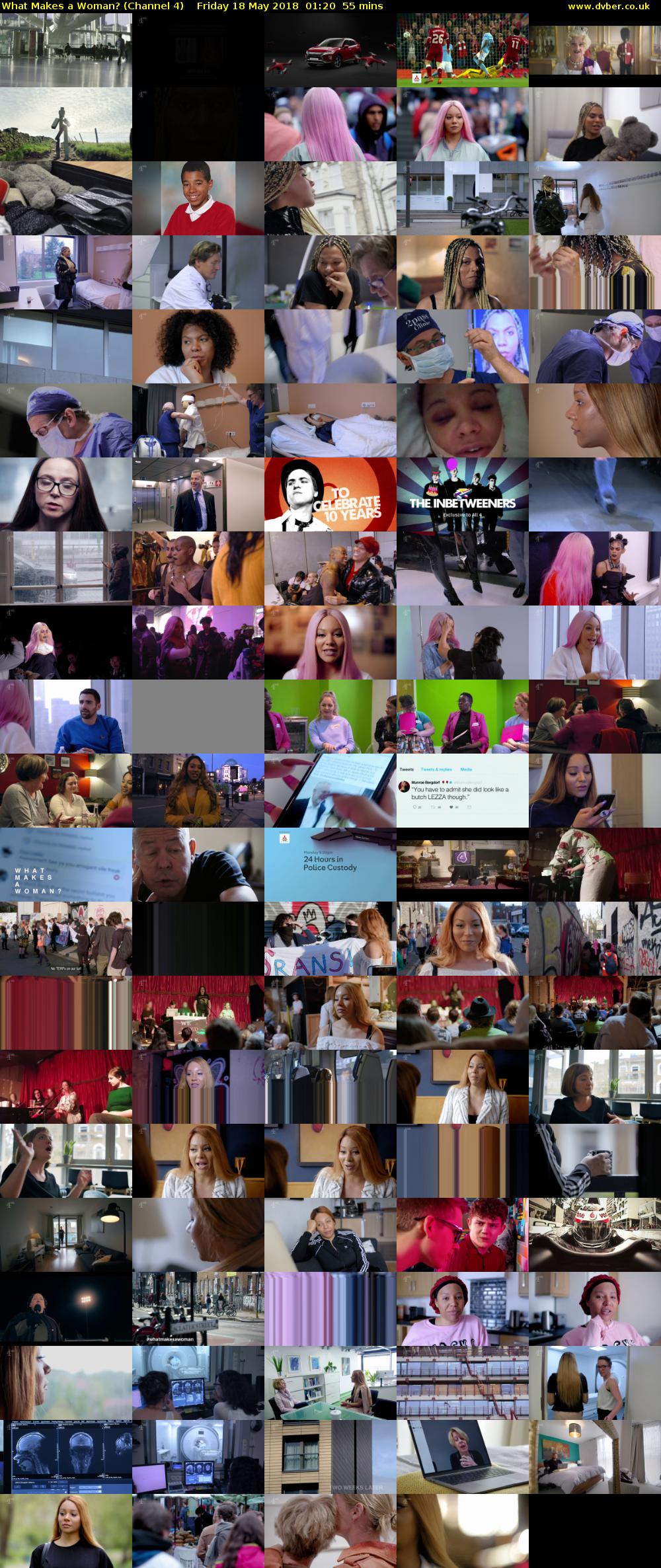 What Makes a Woman? (Channel 4) Friday 18 May 2018 01:20 - 02:15