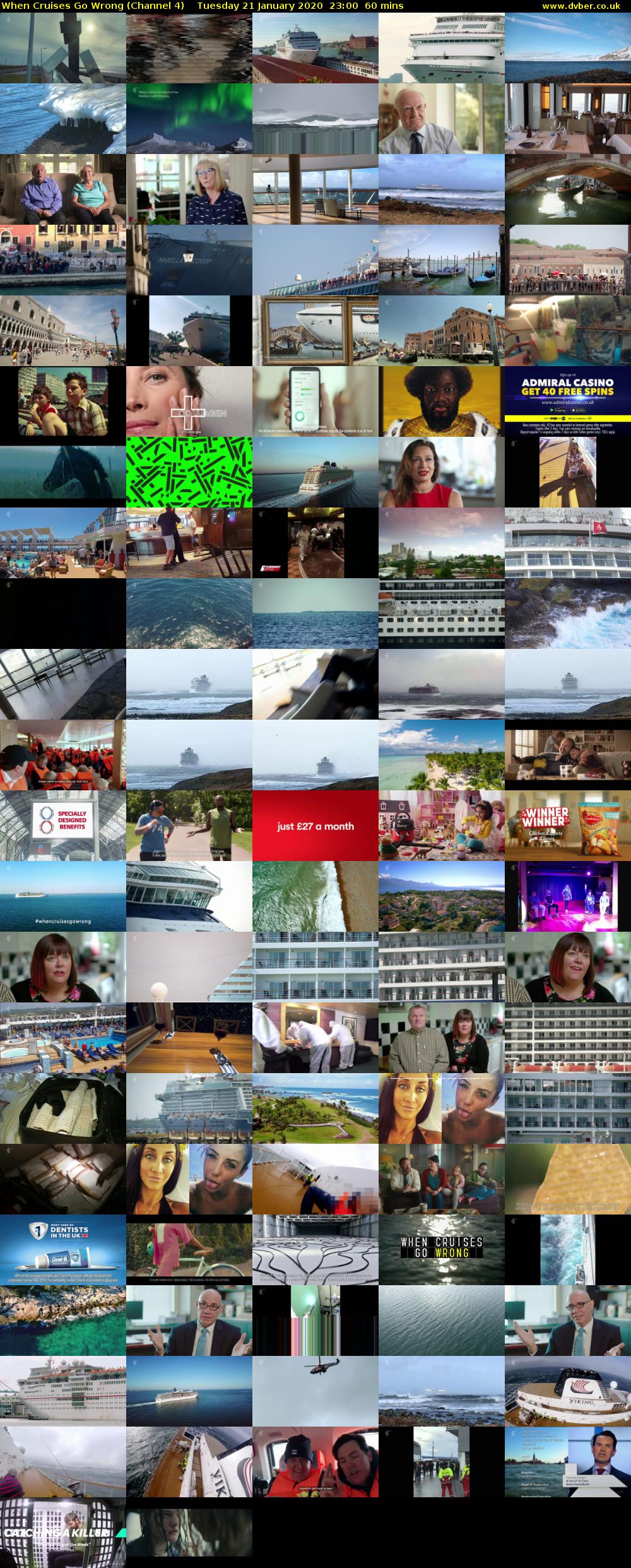 When Cruises Go Wrong (Channel 4) Tuesday 21 January 2020 23:00 - 00:00