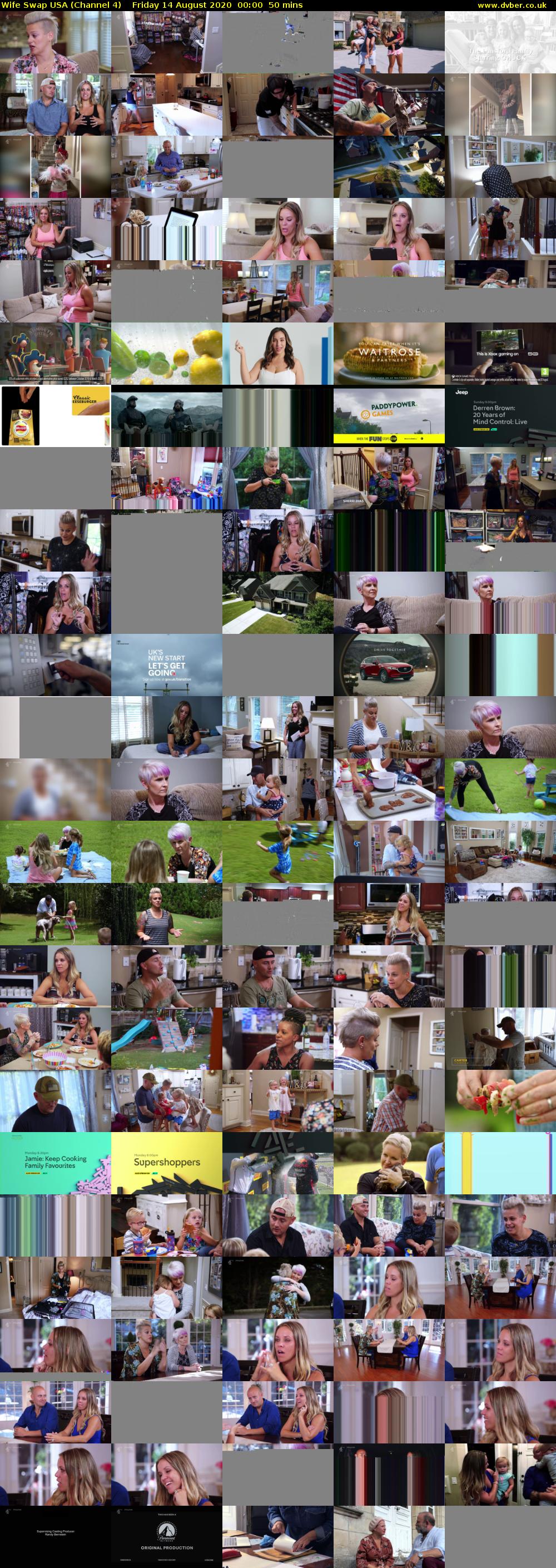 Wife Swap USA (Channel 4) Friday 14 August 2020 00:00 - 00:50
