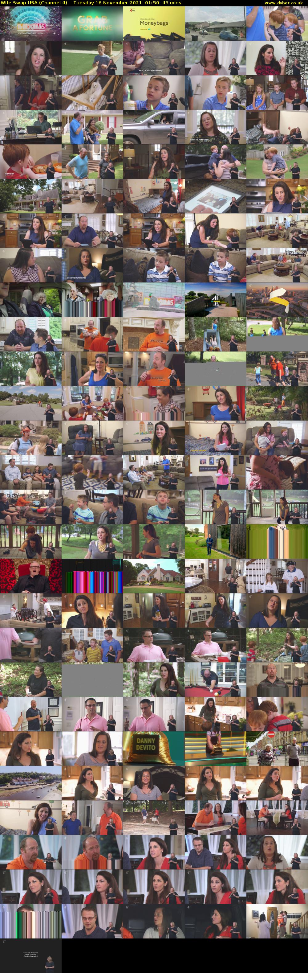 Wife Swap USA (Channel 4) Tuesday 16 November 2021 01:50 - 02:35