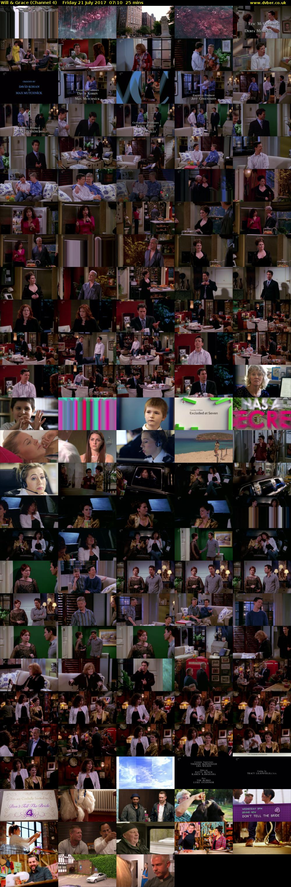 Will & Grace (Channel 4) Friday 21 July 2017 07:10 - 07:35