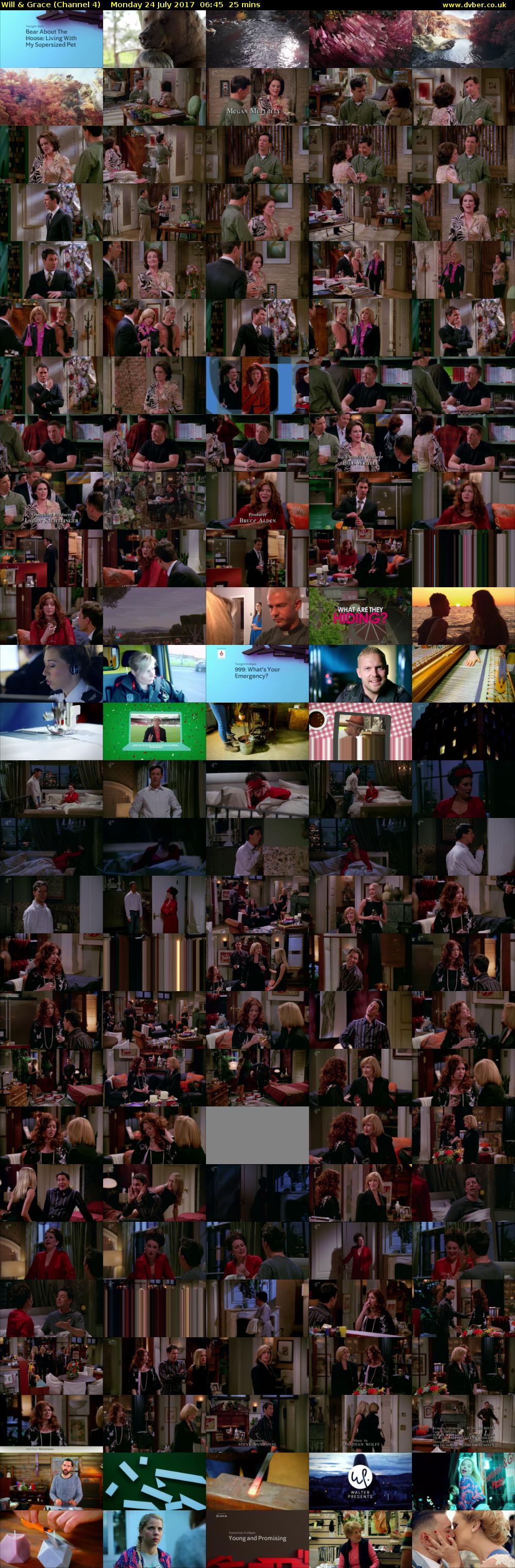 Will & Grace (Channel 4) Monday 24 July 2017 06:45 - 07:10