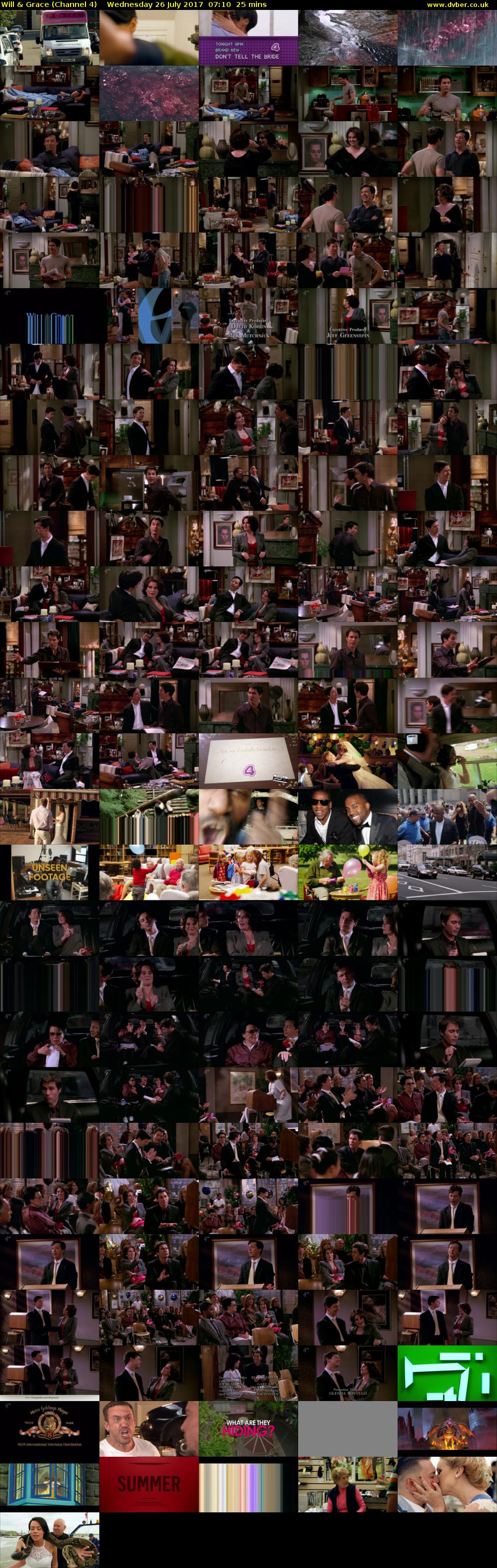 Will & Grace (Channel 4) Wednesday 26 July 2017 07:10 - 07:35