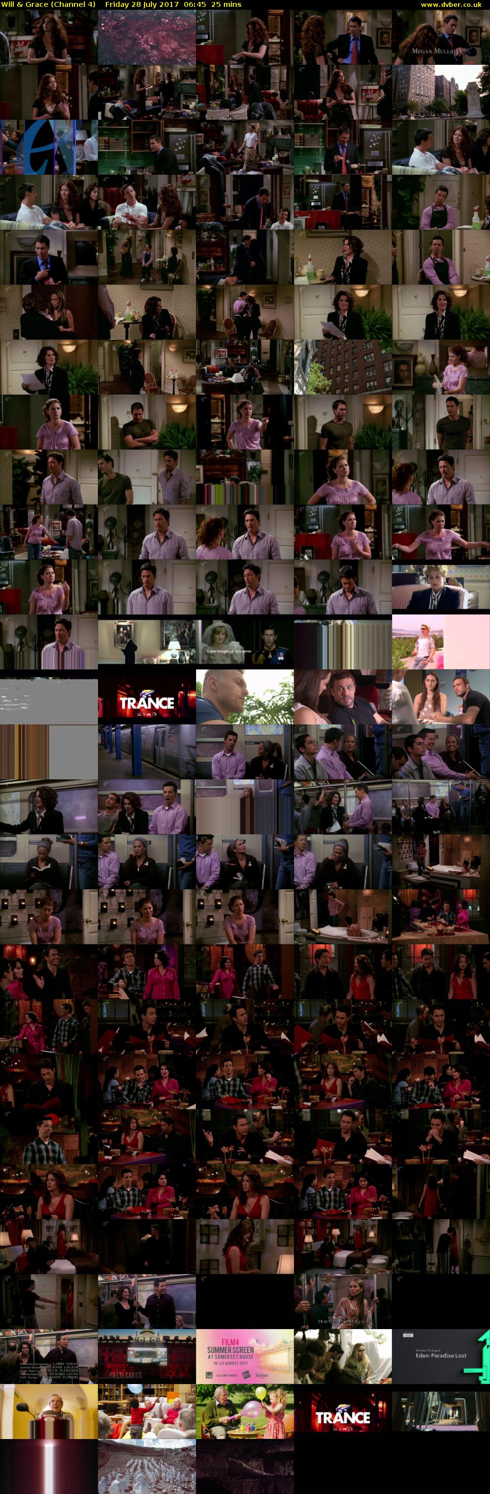 Will & Grace (Channel 4) Friday 28 July 2017 06:45 - 07:10