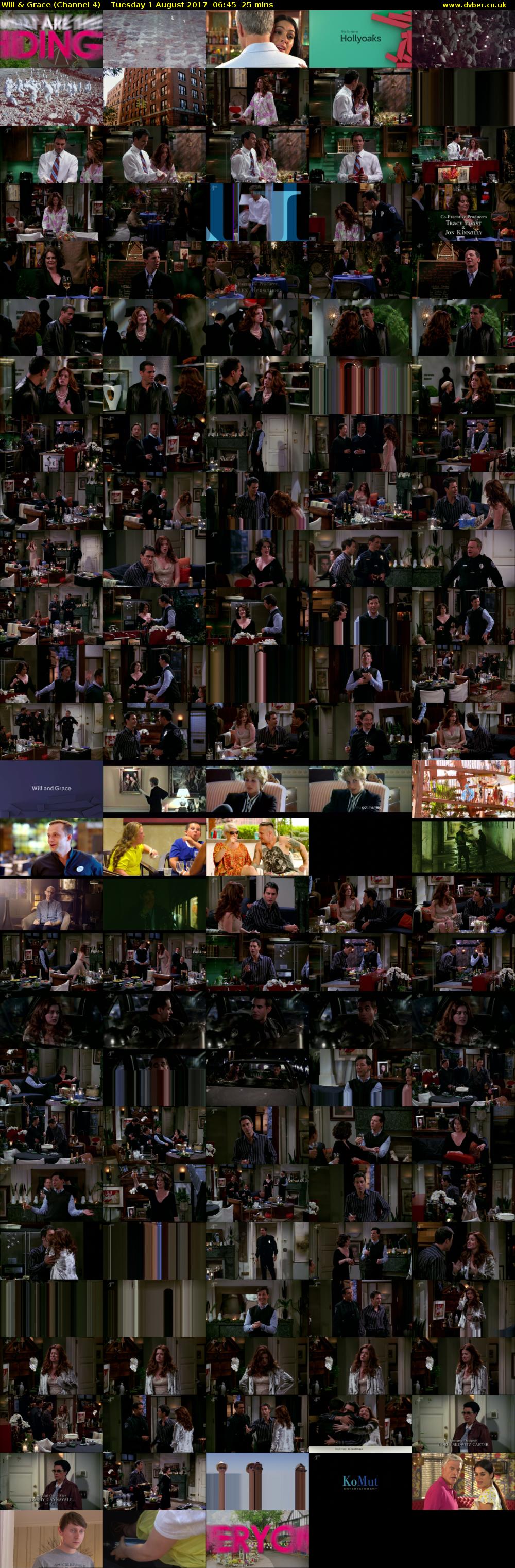 Will & Grace (Channel 4) Tuesday 1 August 2017 06:45 - 07:10