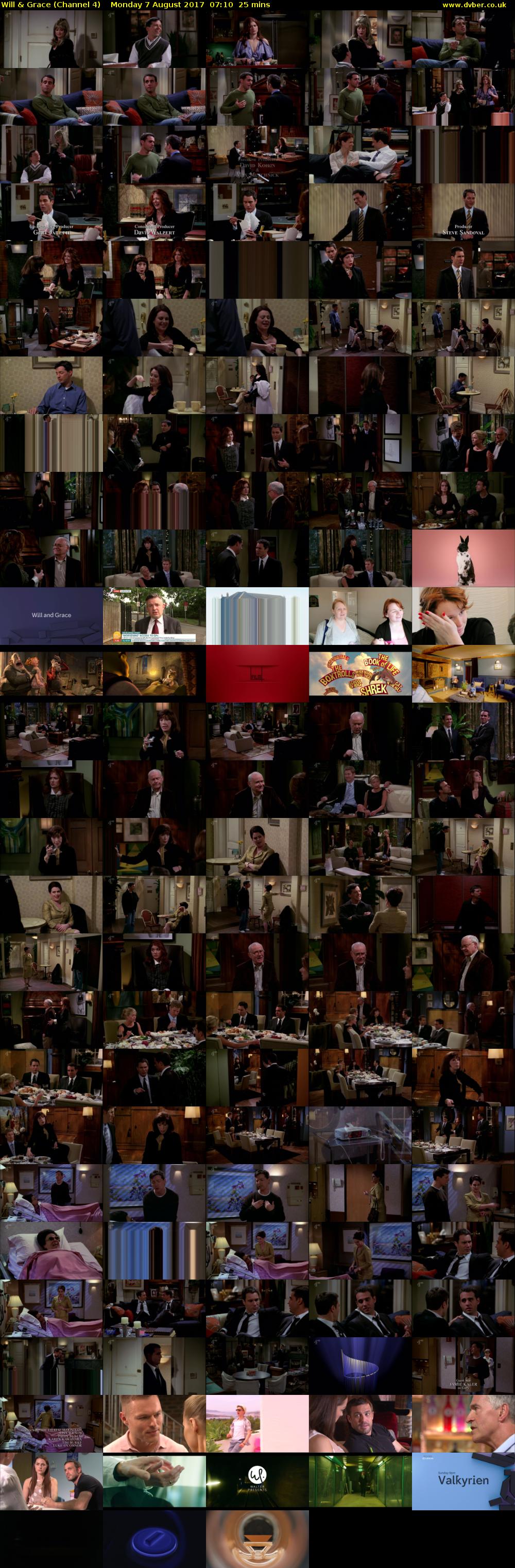 Will & Grace (Channel 4) Monday 7 August 2017 07:10 - 07:35