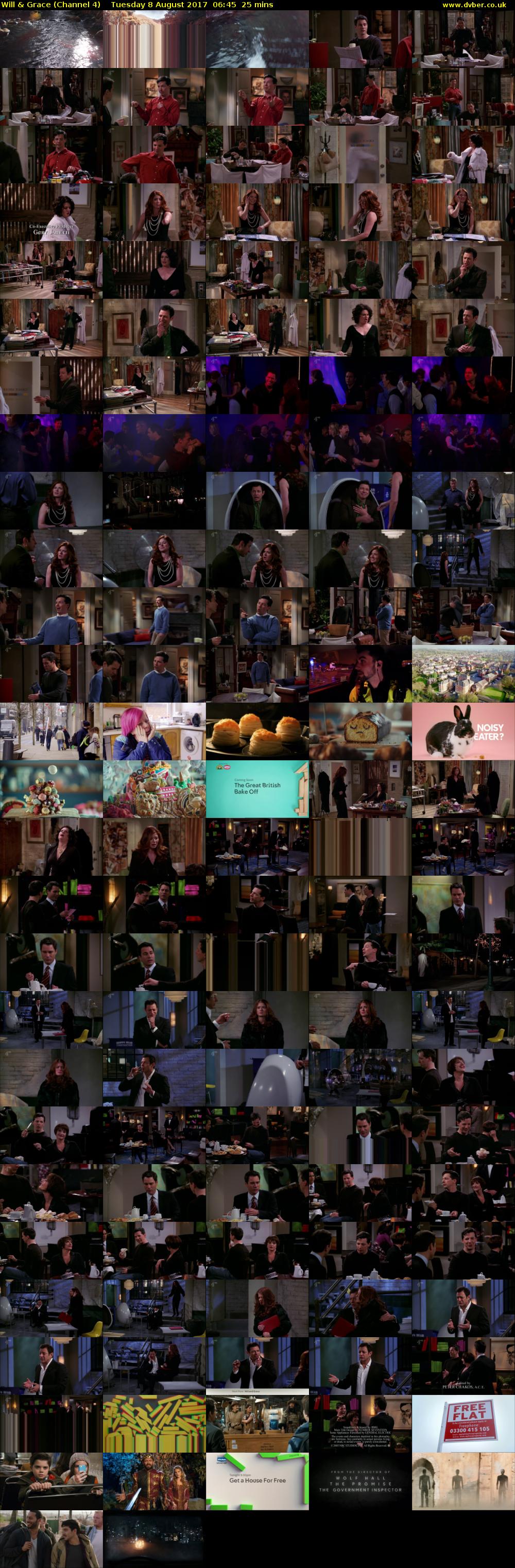 Will & Grace (Channel 4) Tuesday 8 August 2017 06:45 - 07:10