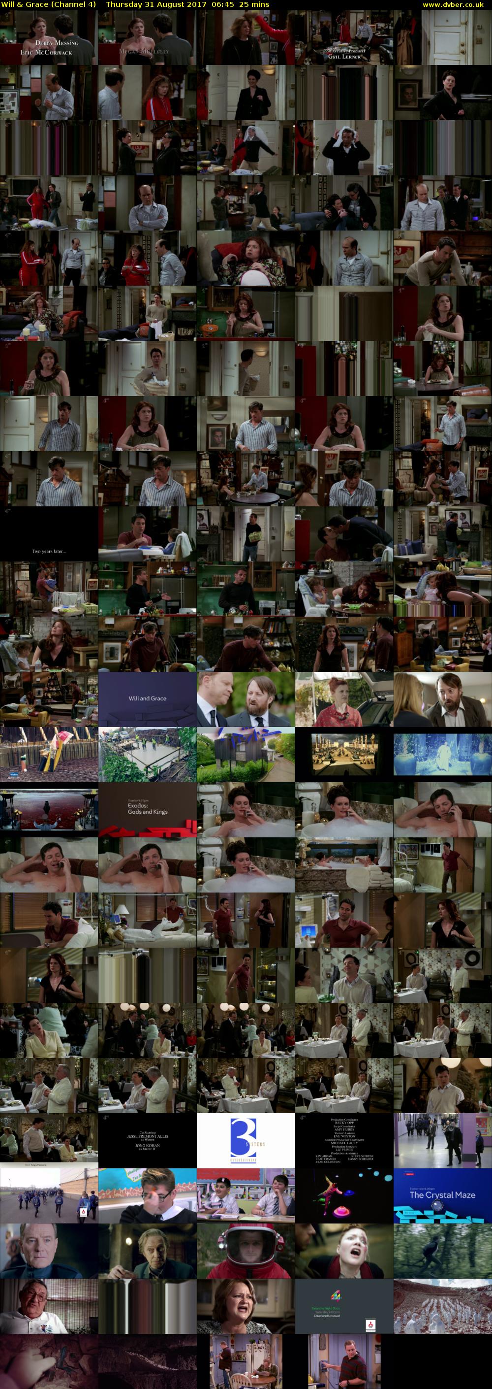 Will & Grace (Channel 4) Thursday 31 August 2017 06:45 - 07:10