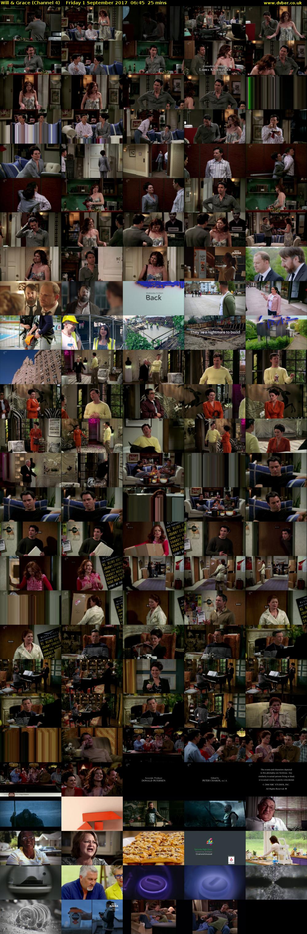 Will & Grace (Channel 4) Friday 1 September 2017 06:45 - 07:10