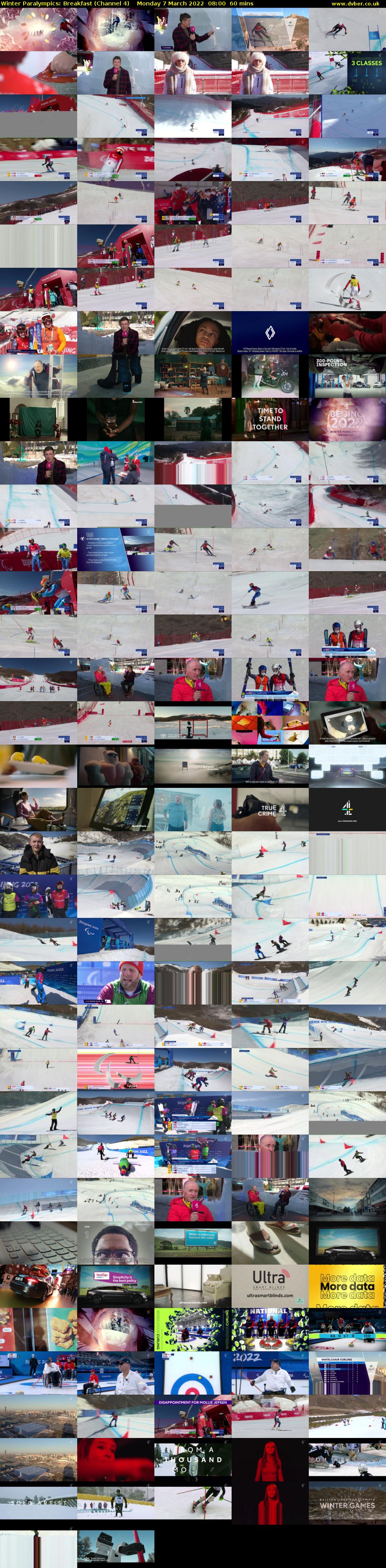 Winter Paralympics: Breakfast (Channel 4) Monday 7 March 2022 08:00 - 09:00