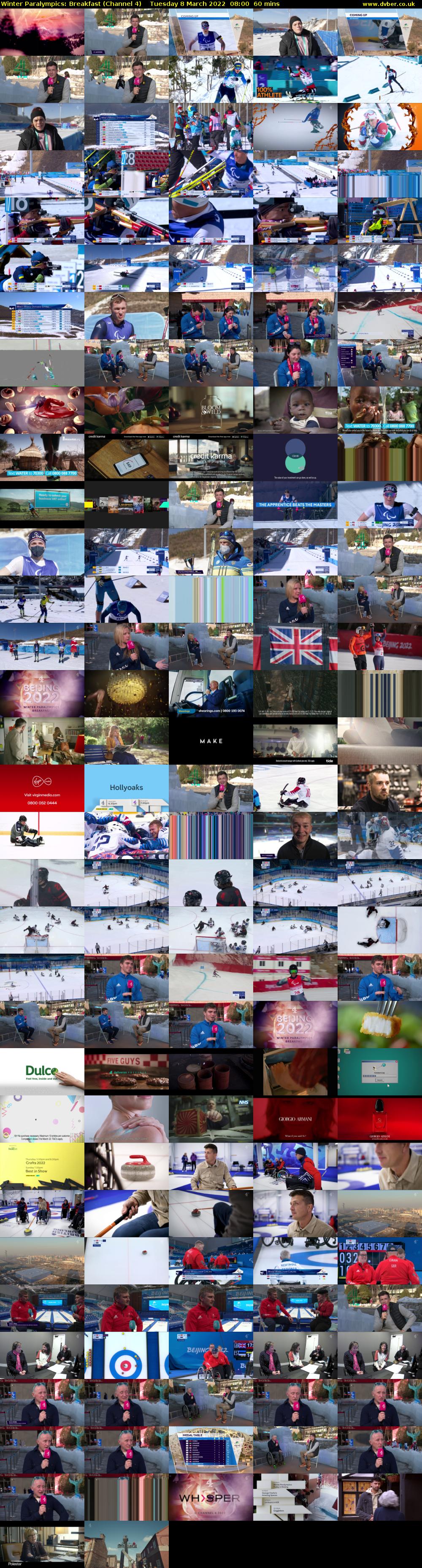 Winter Paralympics: Breakfast (Channel 4) Tuesday 8 March 2022 08:00 - 09:00