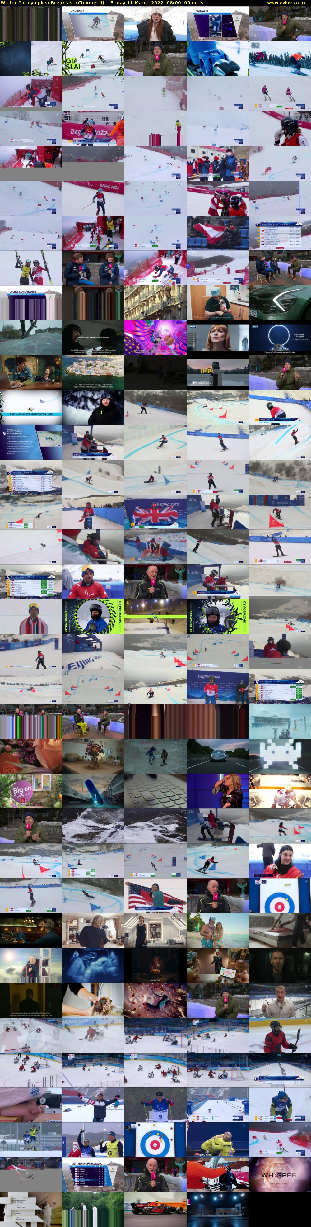 Winter Paralympics: Breakfast (Channel 4) Friday 11 March 2022 08:00 - 09:00