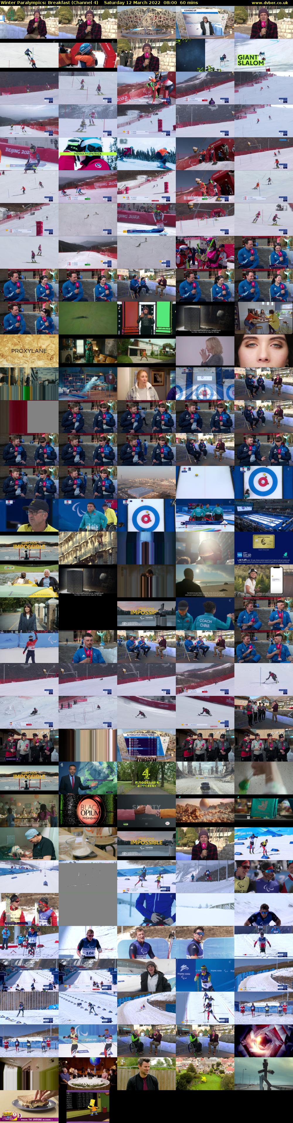 Winter Paralympics: Breakfast (Channel 4) Saturday 12 March 2022 08:00 - 09:00
