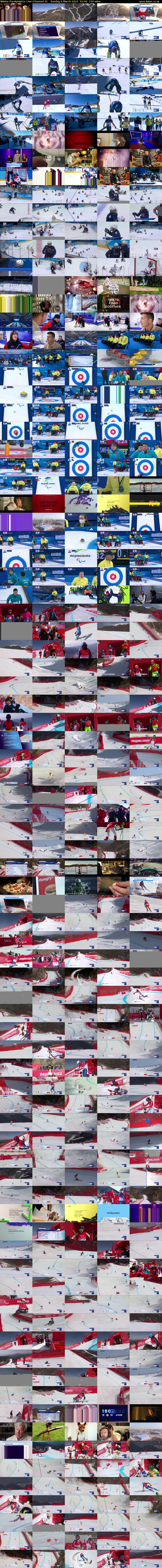 Winter Paralympics: Live (Channel 4) Sunday 6 March 2022 01:00 - 03:30