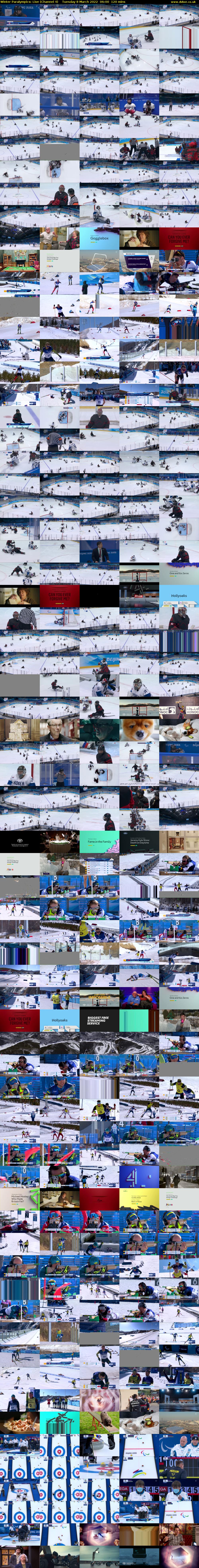 Winter Paralympics: Live (Channel 4) Tuesday 8 March 2022 06:00 - 08:00