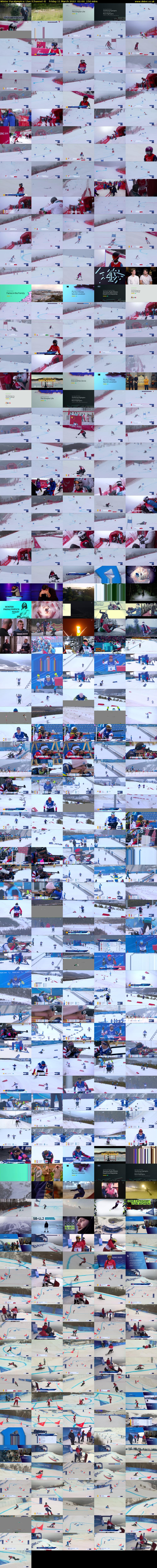 Winter Paralympics: Live (Channel 4) Friday 11 March 2022 01:00 - 03:30
