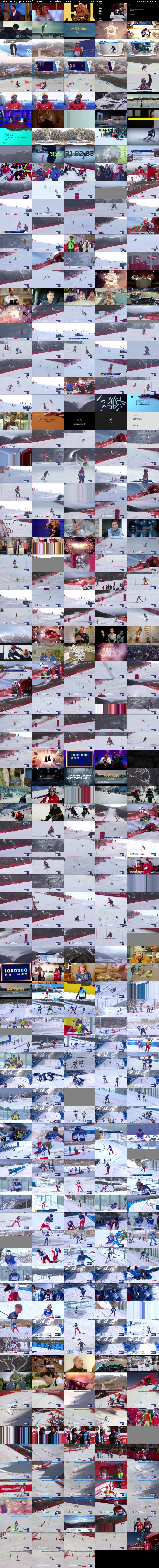 Winter Paralympics: Live (Channel 4) Saturday 12 March 2022 01:00 - 03:30