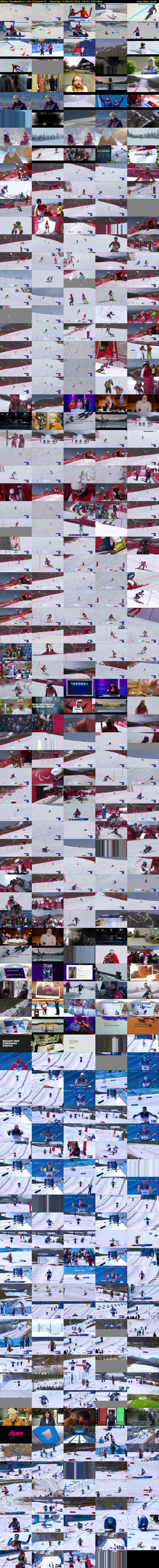 Winter Paralympics: Live (Channel 4) Saturday 12 March 2022 03:30 - 06:00