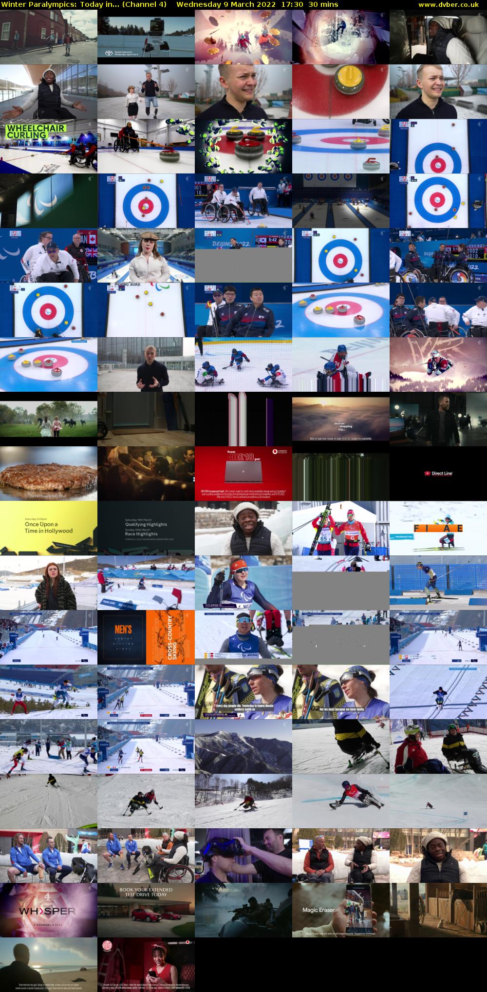 Winter Paralympics: Today in... (Channel 4) Wednesday 9 March 2022 17:30 - 18:00