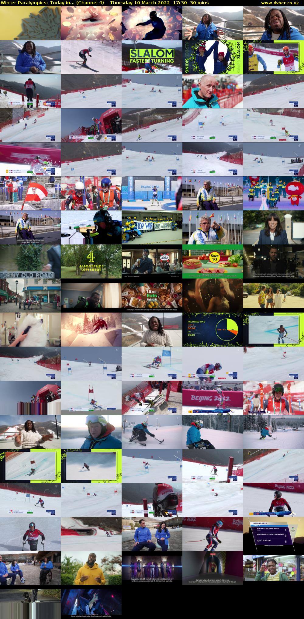 Winter Paralympics: Today in... (Channel 4) Thursday 10 March 2022 17:30 - 18:00