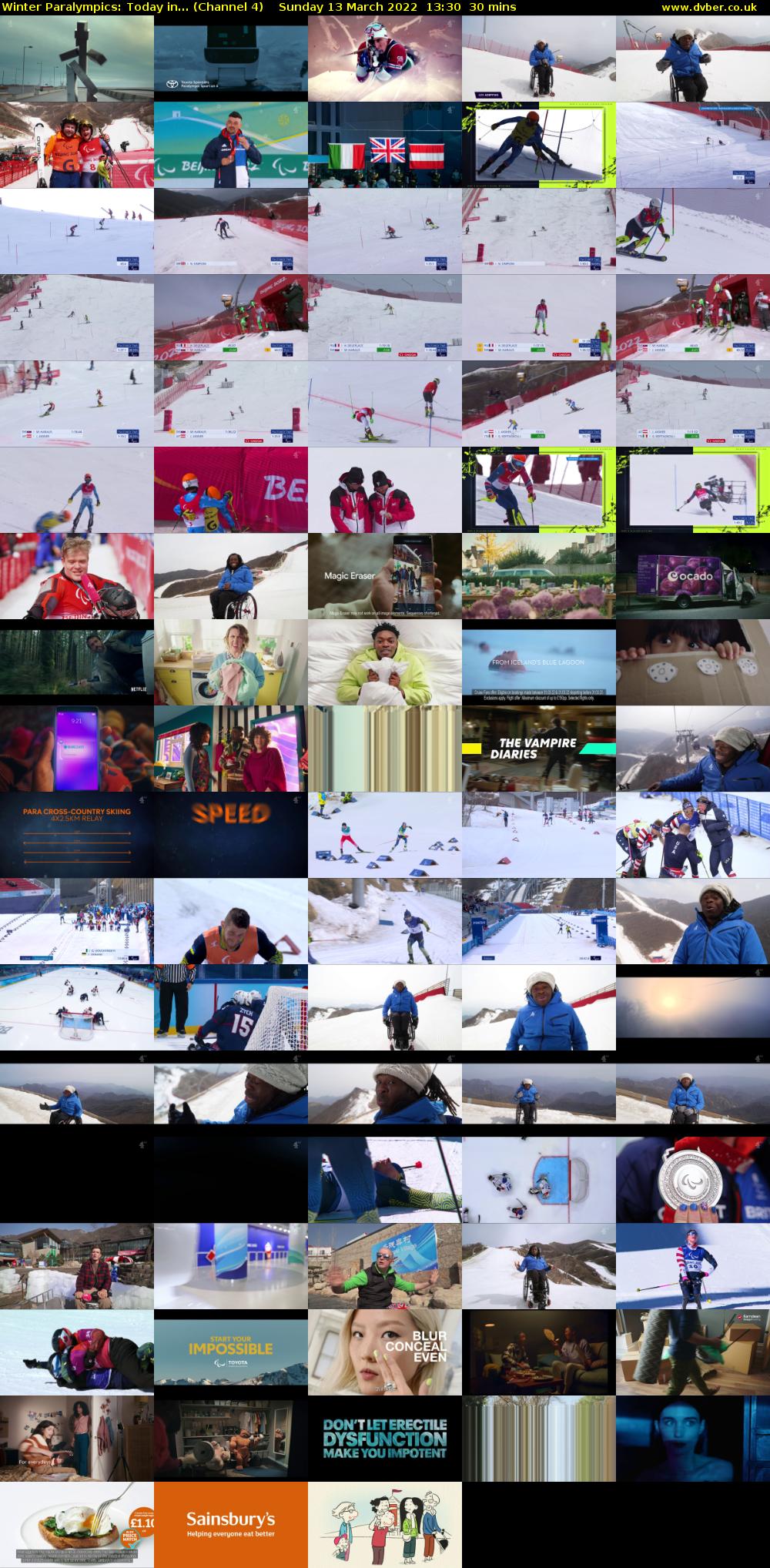 Winter Paralympics: Today in... (Channel 4) Sunday 13 March 2022 13:30 - 14:00