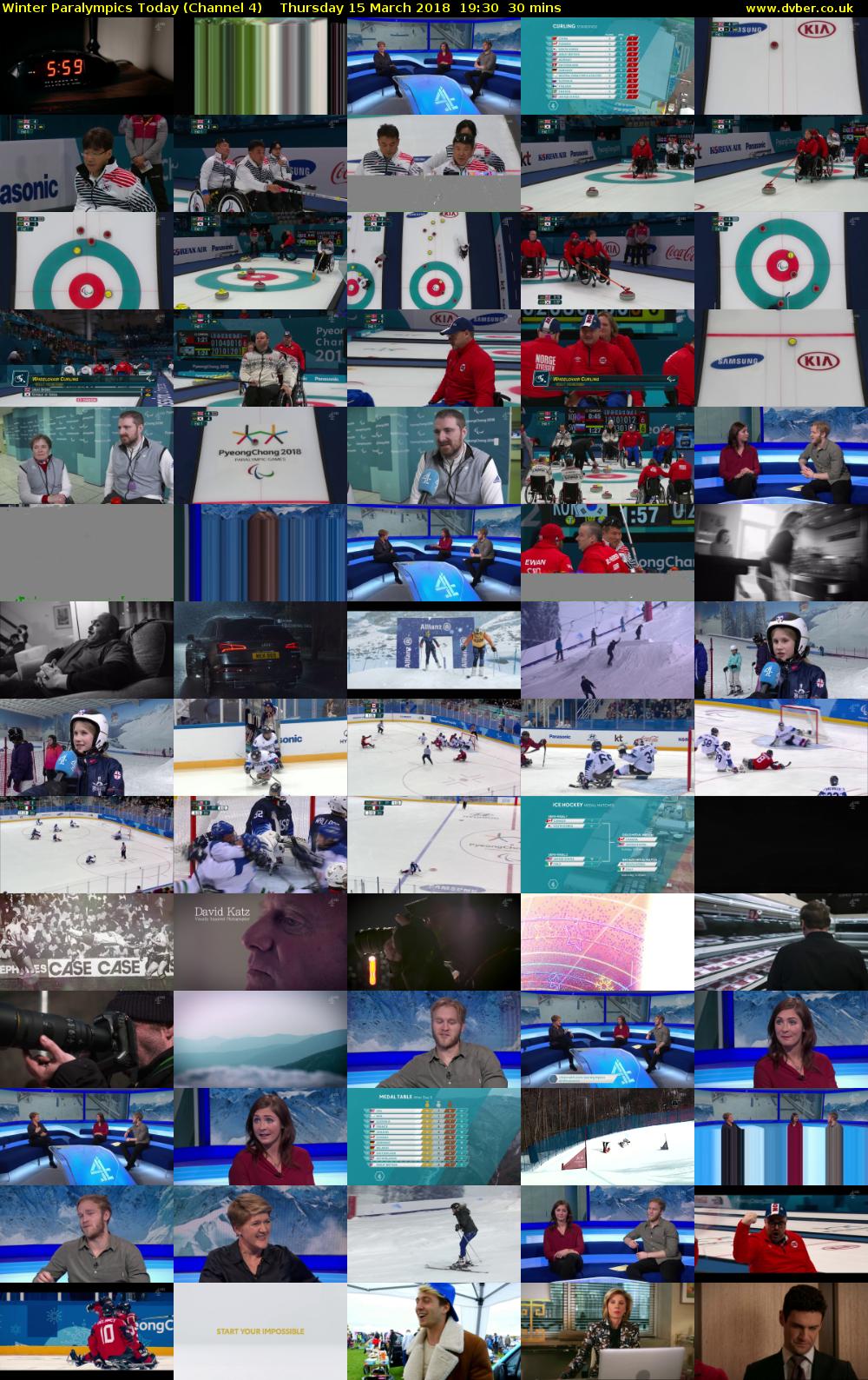 Winter Paralympics Today (Channel 4) Thursday 15 March 2018 19:30 - 20:00
