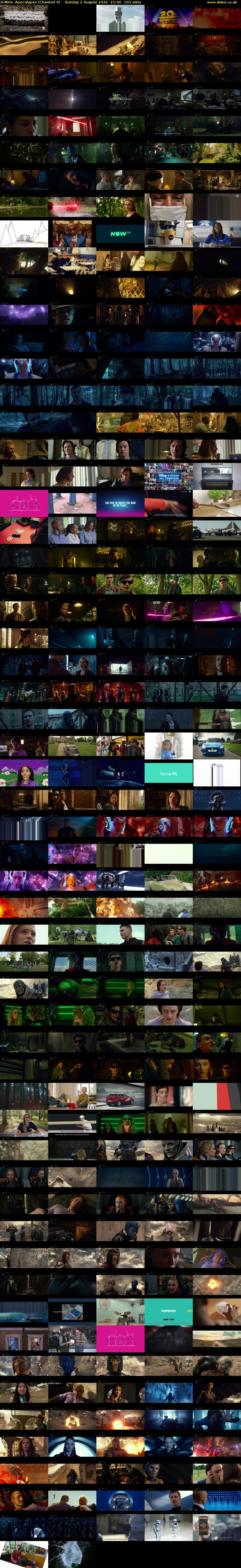 X-Men: Apocalypse (Channel 4) Sunday 2 August 2020 21:00 - 23:45