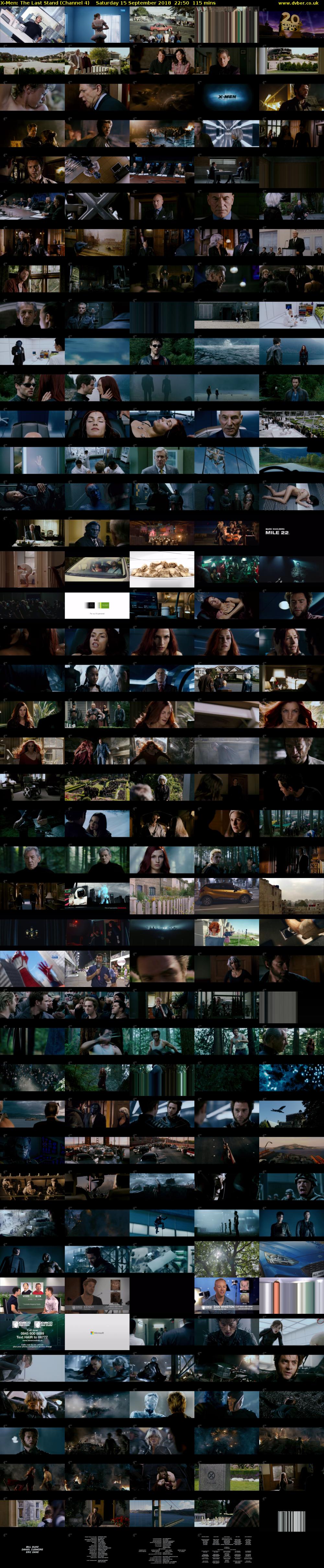 X-Men: The Last Stand (Channel 4) Saturday 15 September 2018 22:50 - 00:45