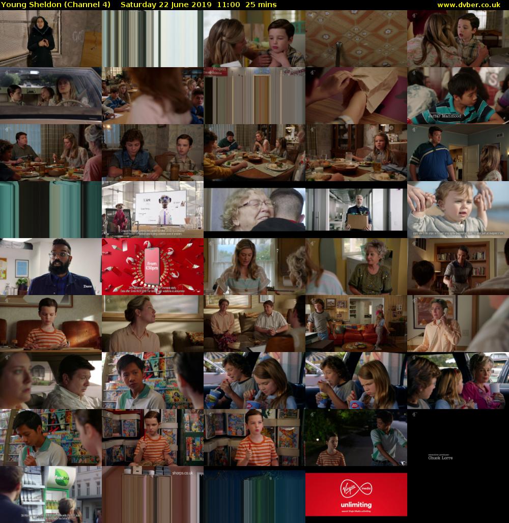 Young Sheldon (Channel 4) Saturday 22 June 2019 11:00 - 11:25