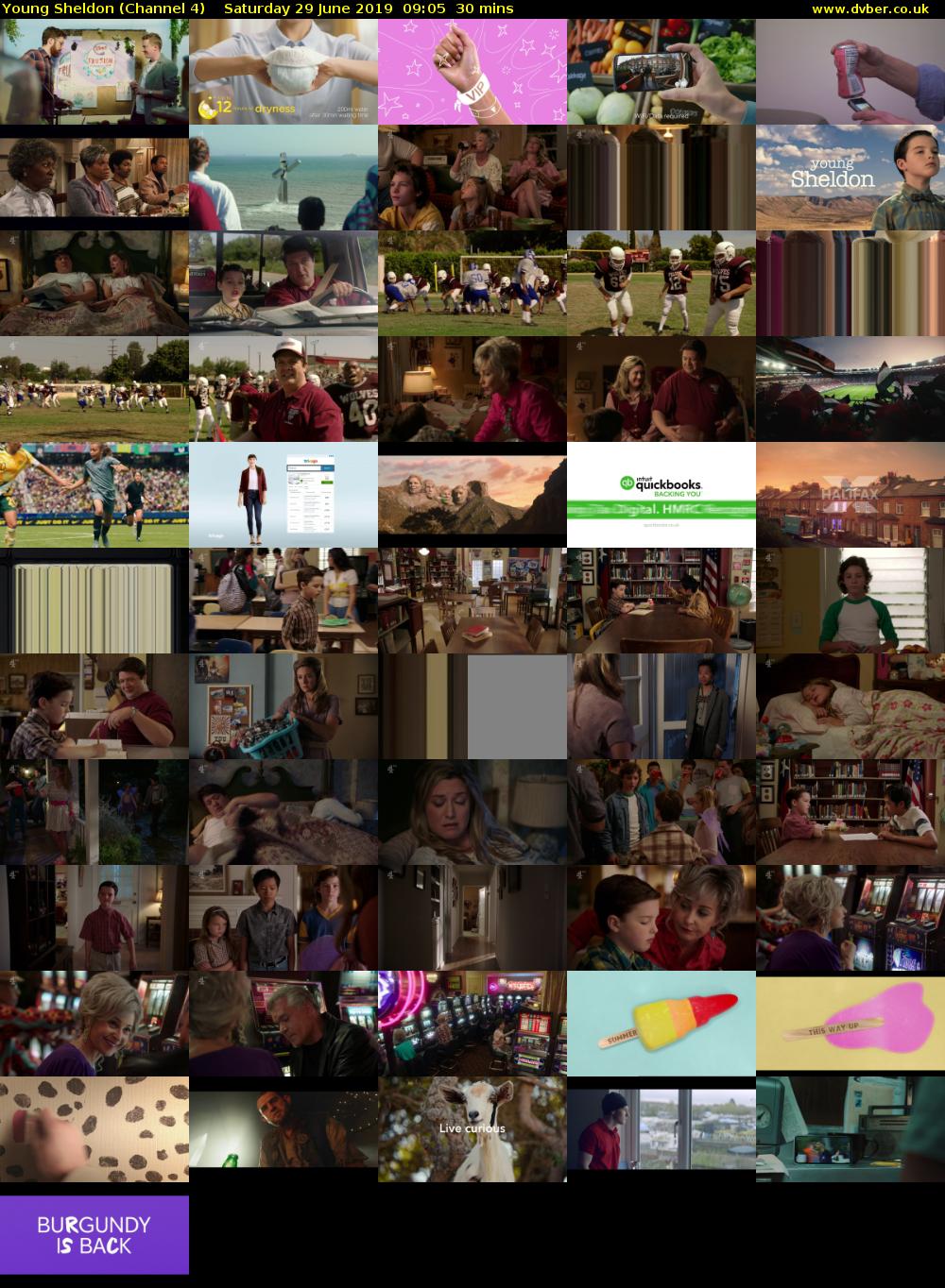 Young Sheldon (Channel 4) Saturday 29 June 2019 09:05 - 09:35