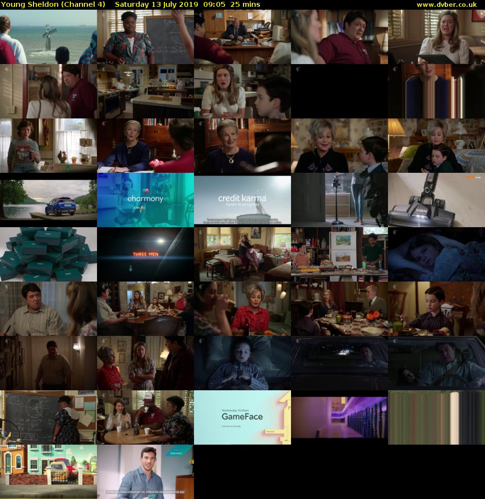 Young Sheldon (Channel 4) Saturday 13 July 2019 09:05 - 09:30