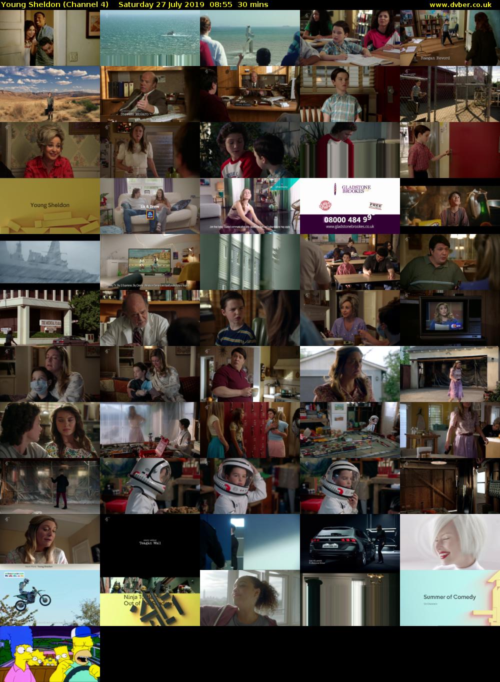 Young Sheldon (Channel 4) Saturday 27 July 2019 08:55 - 09:25
