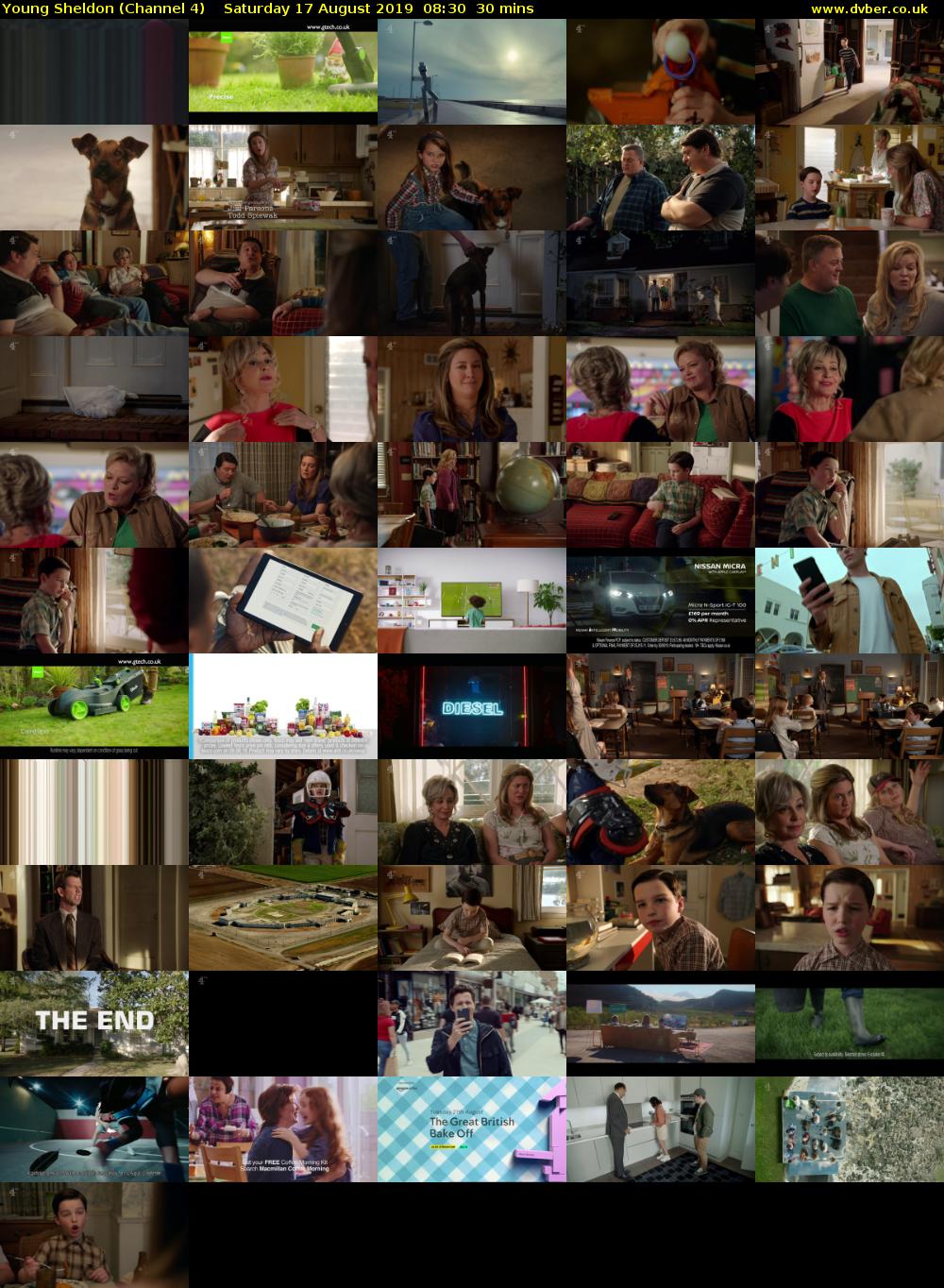 Young Sheldon (Channel 4) Saturday 17 August 2019 08:30 - 09:00
