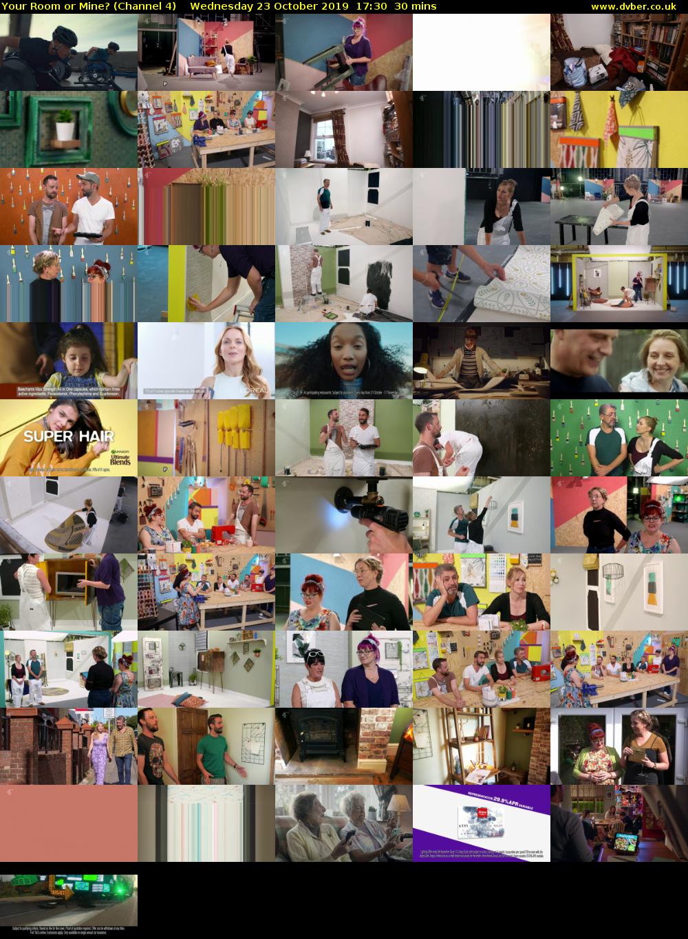 Your Room or Mine? (Channel 4) Wednesday 23 October 2019 17:30 - 18:00