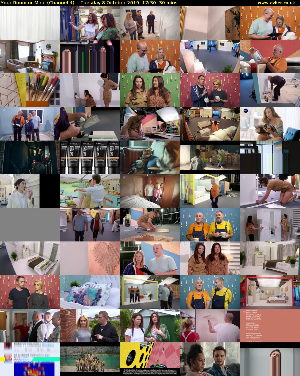 Your Room or Mine (Channel 4) Tuesday 8 October 2019 17:30 - 18:00