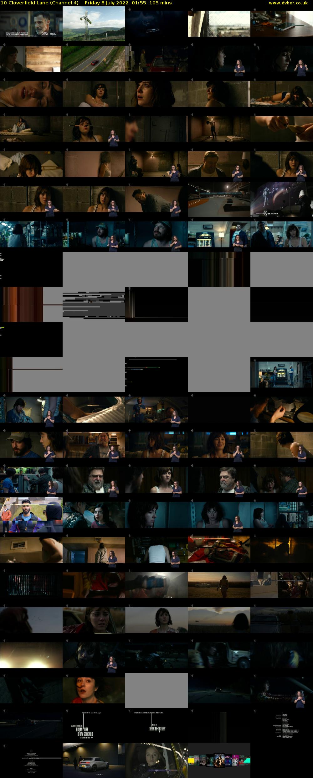 10 Cloverfield Lane (Channel 4) Friday 8 July 2022 01:55 - 03:40