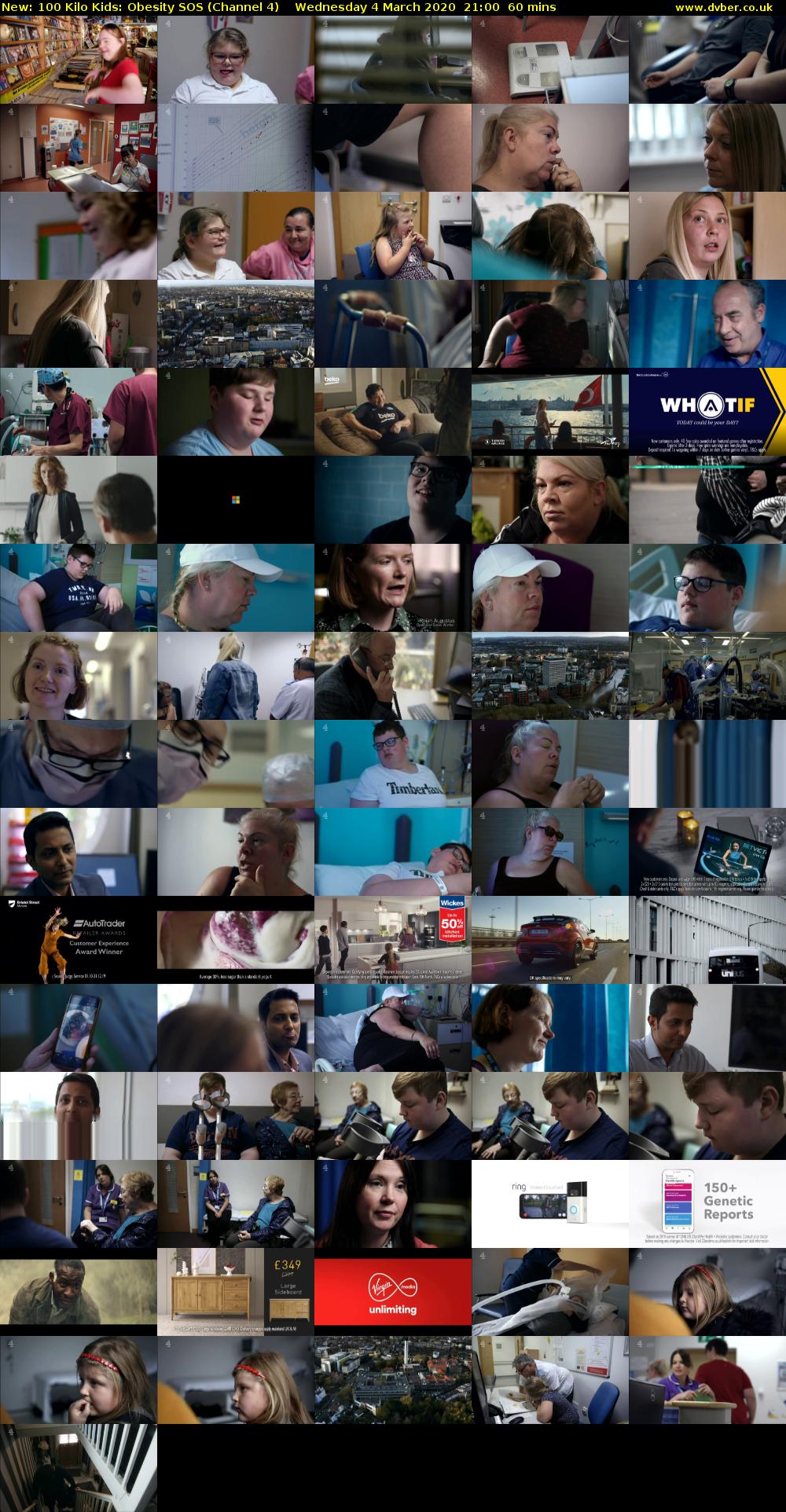 100 Kilo Kids: Obesity SOS (Channel 4) Wednesday 4 March 2020 21:00 - 22:00