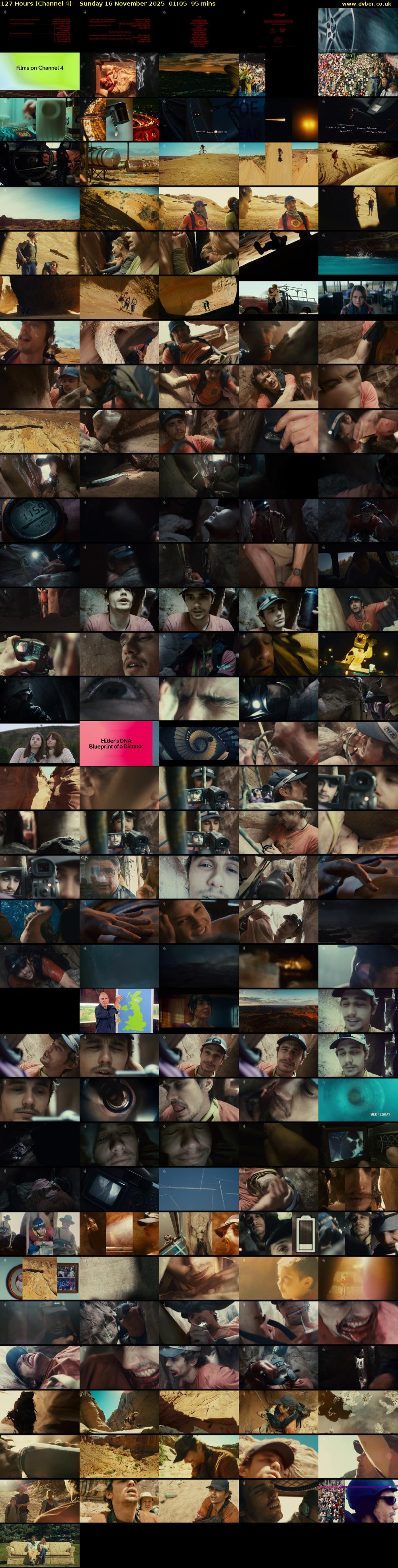 127 Hours (Channel 4) Sunday 16 November 2025 01:05 - 02:40