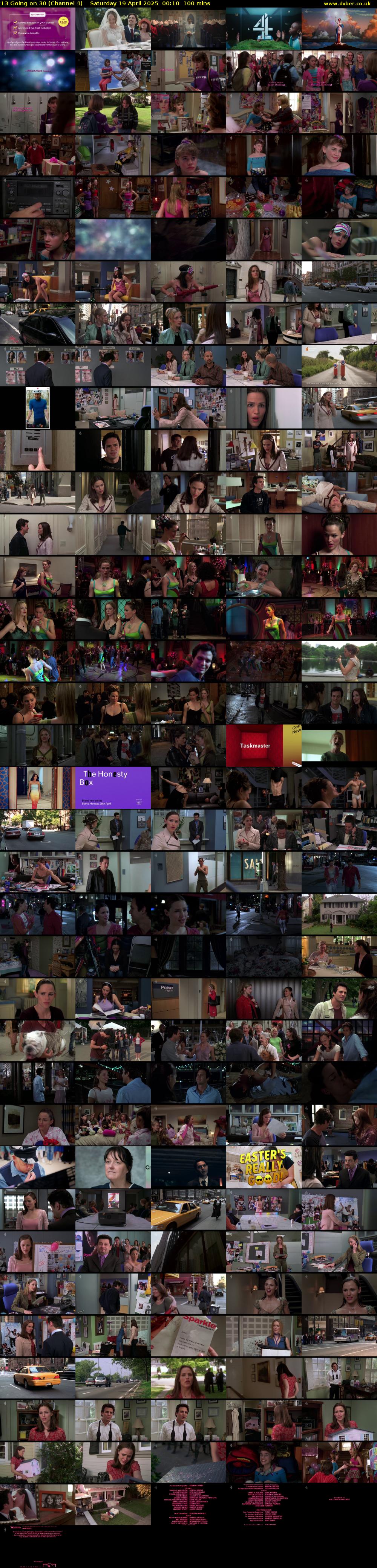 13 Going on 30 (Channel 4) Saturday 19 April 2025 00:10 - 01:50