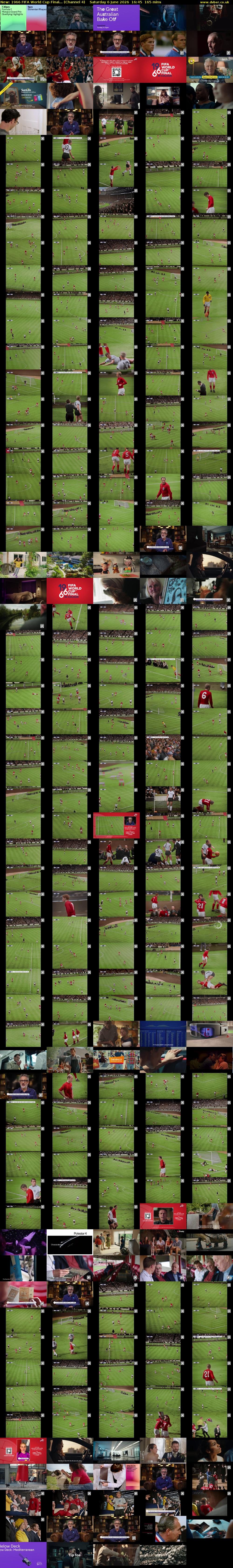 1966 FIFA World Cup Final... (Channel 4) Saturday 6 June 2026 16:45 - 19:30
