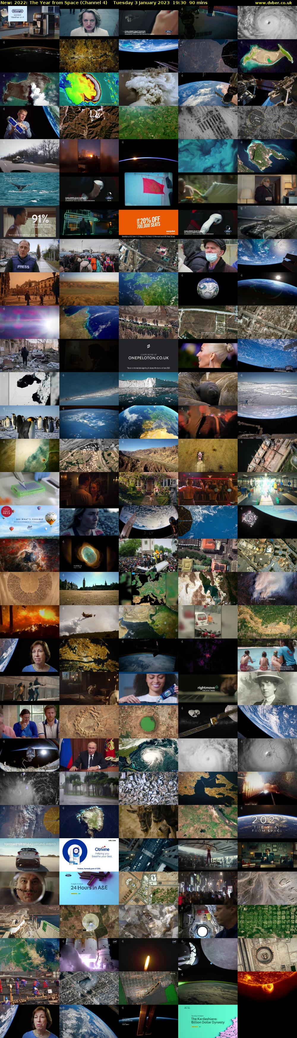 2022: The Year from Space (Channel 4) Tuesday 3 January 2023 19:30 - 21:00